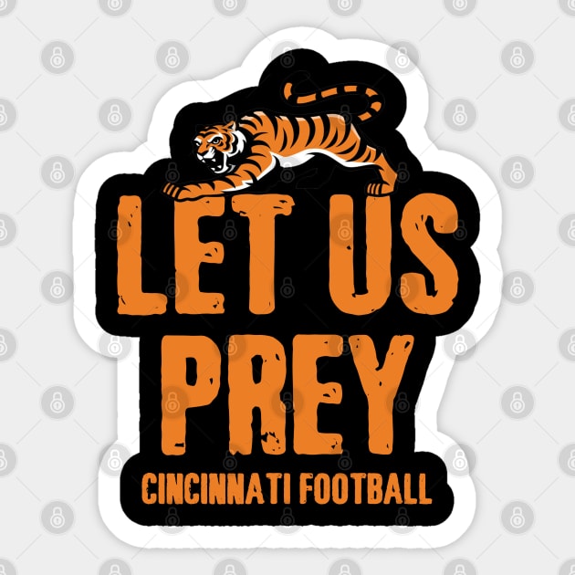 Let Us Prey Sticker by geekingoutfitters